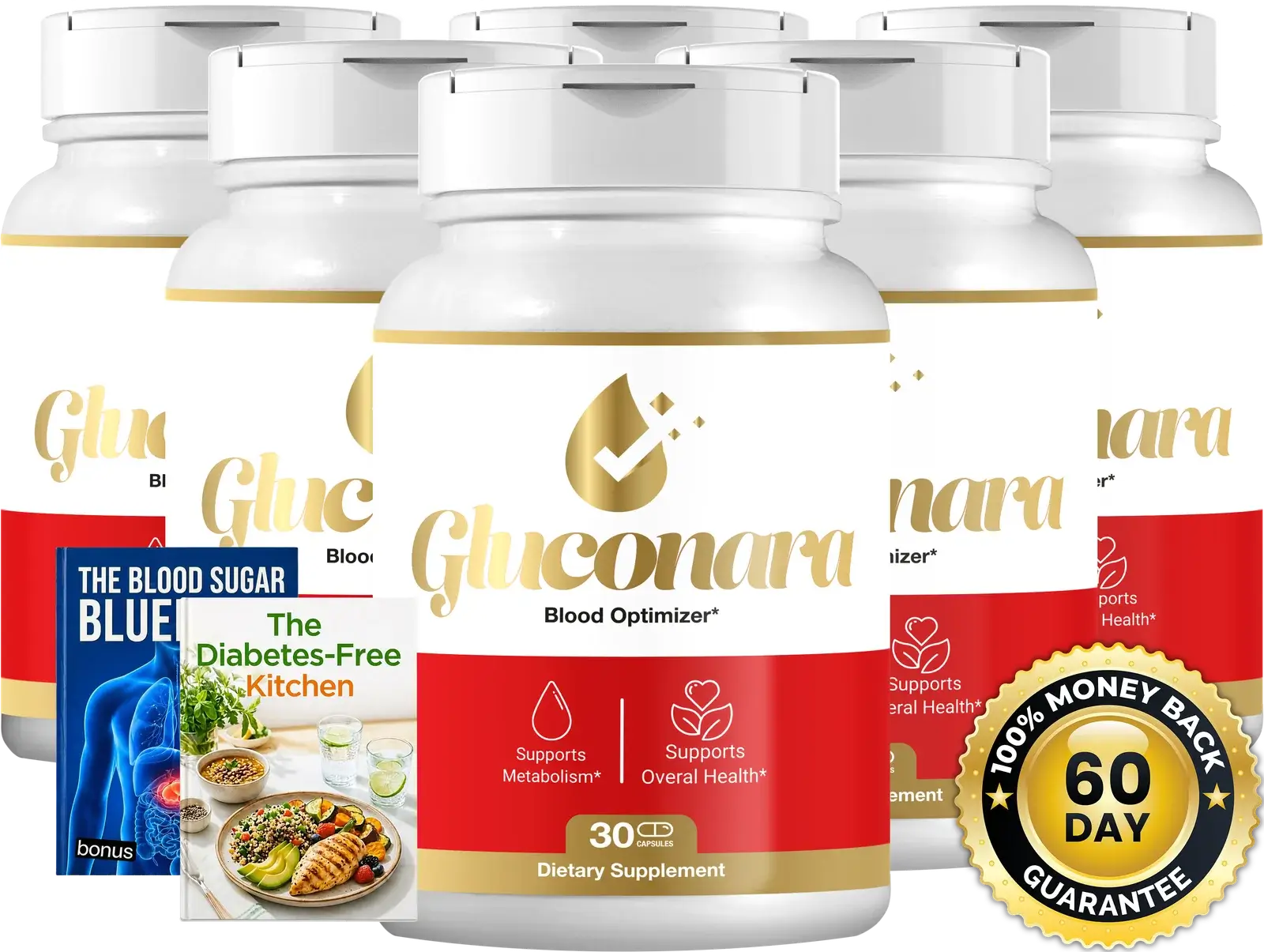 Six bottles of Gluconara
